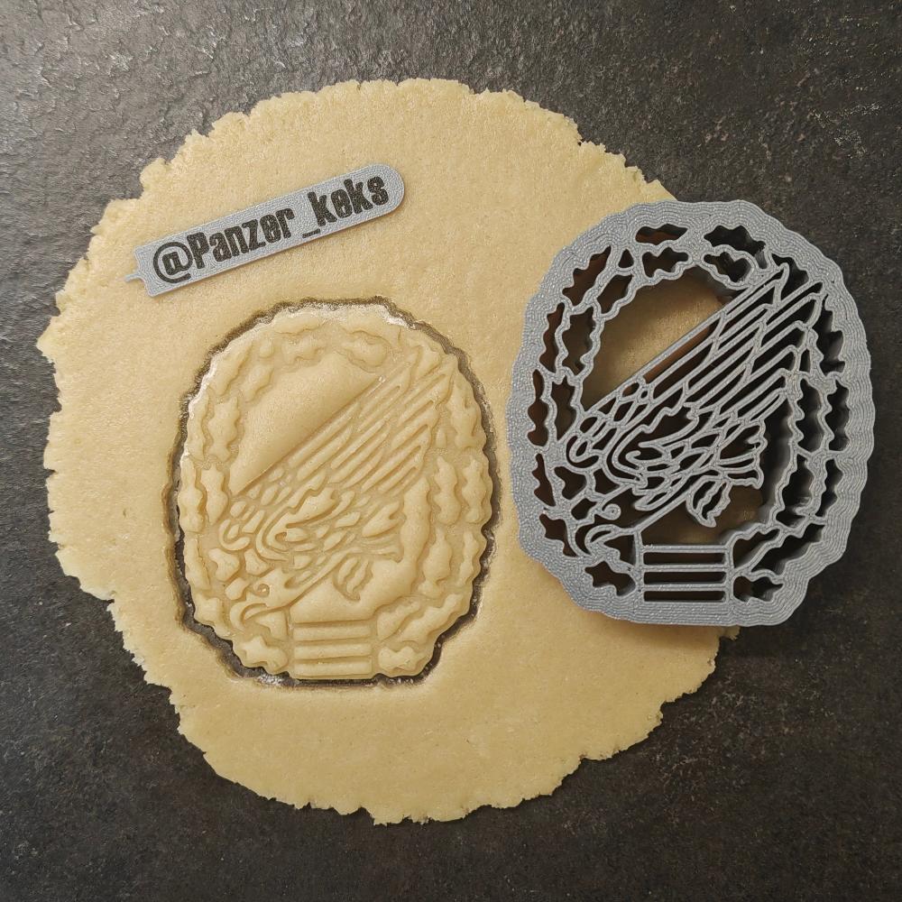 Keksausstecher Barettabzeichen der Fallschirmjägertruppe der Bundeswehr