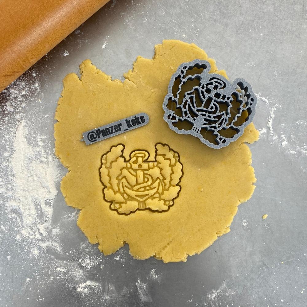 Keksausstecher Mützenschild Marine Bundeswehr