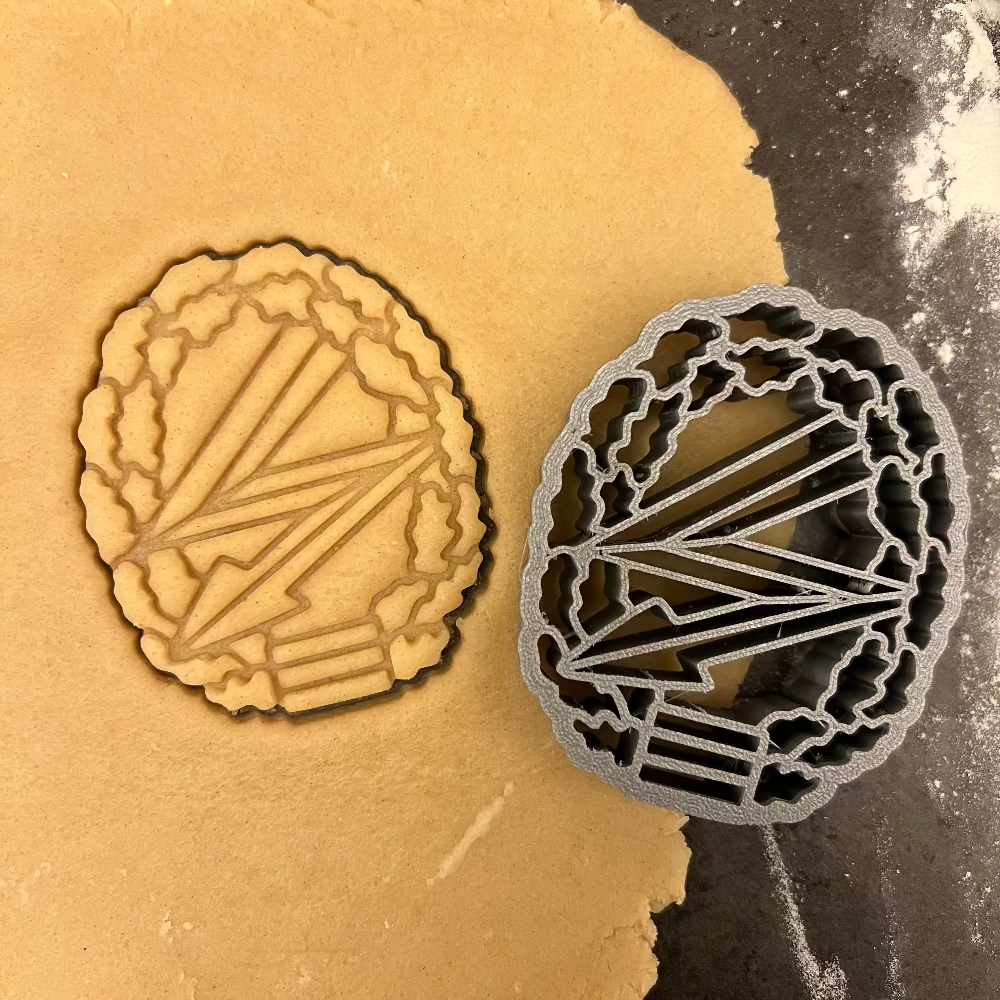 Keksausstecher Fernmeldetruppe Barettabzeichen Bundeswehr